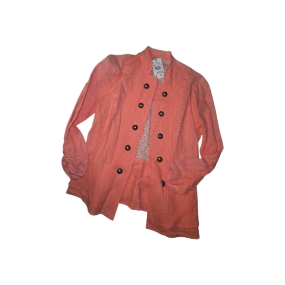 Vanity Jackets & Blazers - Brand New With Tags "VANITY"Women's Double-Breasted Coral Jacket